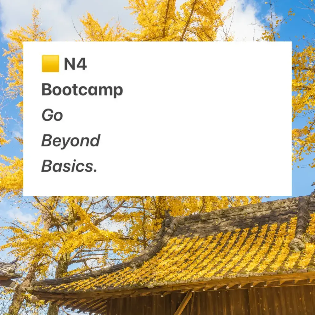 [3-Months Access] Go Beyond Basics - N4 Bootcamp