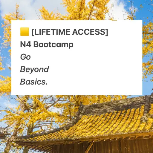 [LIFETIME ACCESS] Go Beyond Basics - N4 Bootcamp