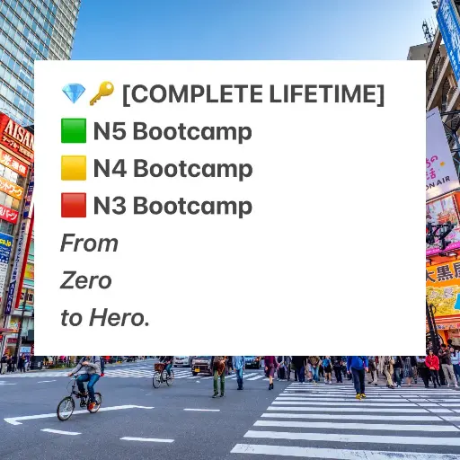 [LIFETIME ACCESS] Complete N5-N3 Bootcamp