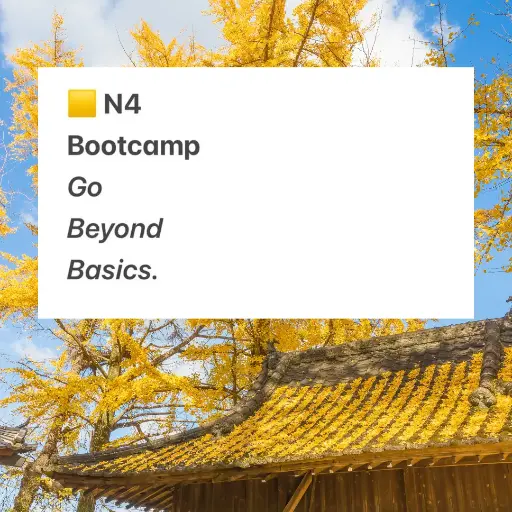 Go Beyond Basics - N4 Bootcamp